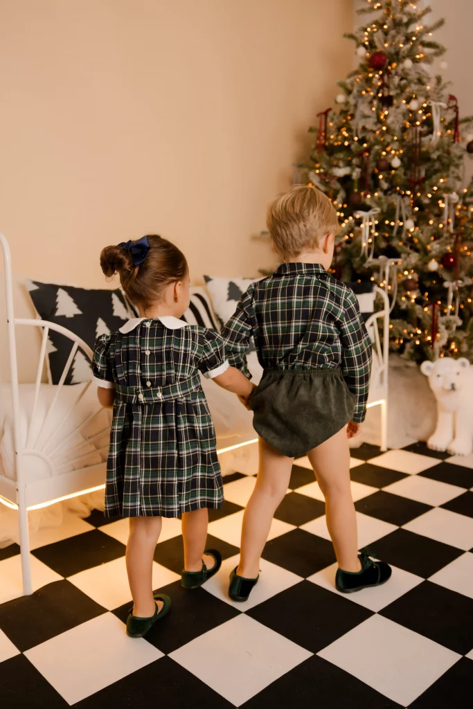 Vestido Oliva | Escocés azul