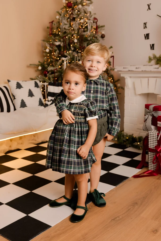 Vestido Oliva | Escocés azul