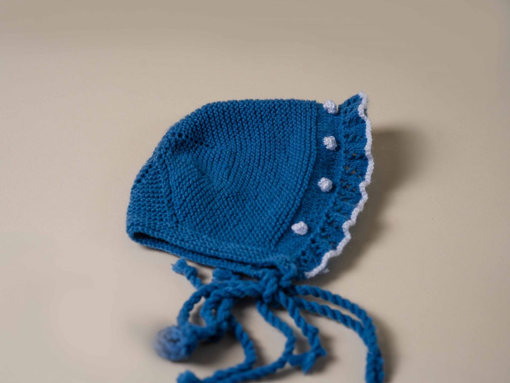 Conjunto de punto niña Bodoques | Azul inglés