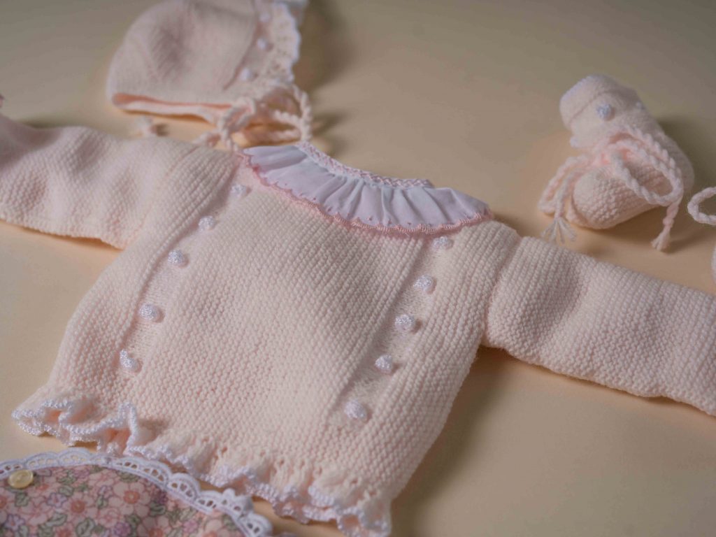 Conjunto de punto niña Bodoques | Rosa