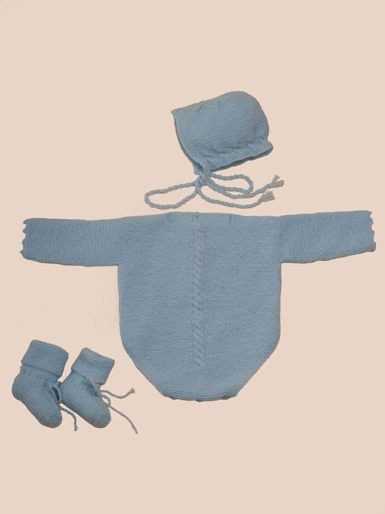 Bodie de punto Trenza | Celeste